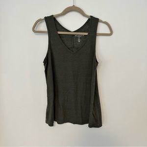 Gap Linen Blend Olive Green Tank Top